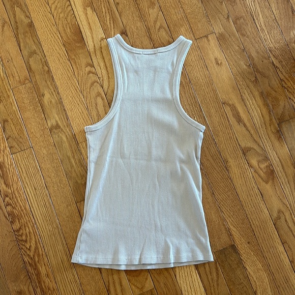 Agolde Ribbed High Neck Tank Top Size Small - Picture 6 of 6